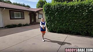 Stepdad fucks basketball-playing stepdaughter hard in taboo pov