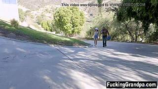 Step grandad begs step granddaughter suck my cock in fucked up taboo family play 😱🍆💦