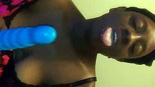 BLACK DUDE GETS JUICY DEEPTHROAT FROM HORNY SLUT!