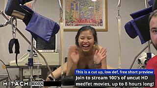 raya nguyen arrives as deviant patient in tampa hospital for mandatory hitachi vibrator orgasms from the doctor