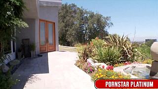 horny nina elle 😈 massages criss stokes' huge cock snatch-style 🔥