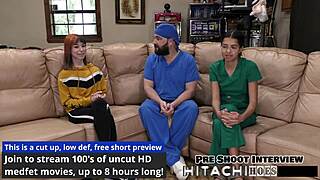 Freshman Ditria Rose Wriggles to Mandatory Hitachi Vibrator Orgasm Closeup