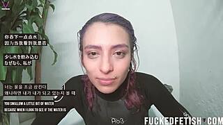 skinny latina ass pulses extreme underwater blackout sexy neoprene!