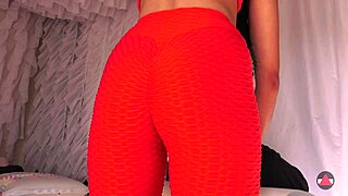 she massaged me with cum dripping from her yoga leggings pussy??