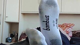 Meine Weißen Sneaker Socken Tease Chubby German Feet Solo