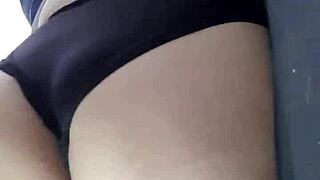 Massaging Doña Mary's Huge Latina Teen Ass