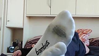 Meine Weißen Sneaker Socken Tease Chubby German Feet Solo