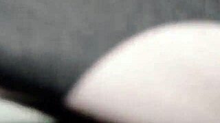 pervy stepdaughter begs for cumshot on her sexy ass