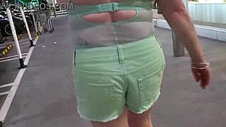 i'm that trashy pierced milf slut flashing pussy at mall then busy street...