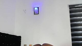 bbw ebony milf oils up fat ass and shakes it wild mara exotic 🍑✨💦