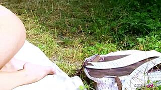 skinny college virgin teens try first outdoor lesbian sex