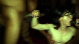 Down the Rabbit Hole in Wild Gangbang Frenzy