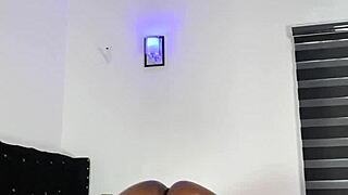 bbw ebony milf oils up fat ass and shakes it wild mara exotic 🍑✨💦