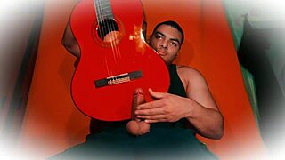 sexy bodybuilder strokes 18cm monster cock to cum