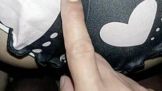 pervy stepdaughter begs for cumshot on her sexy ass