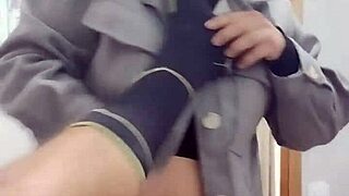 hubby watch me flash then call neighbor to shave my redhead pussy bare