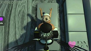 Three Roblox Sluts Take Turns Riding Hard Cocks in Wild Sex Romp