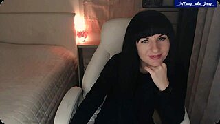 Mlady Jessy Strips Lingerie Fingers Clit to Creamy Orgasm