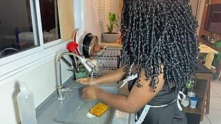 old man watches young girl suck his cock then rides it deep