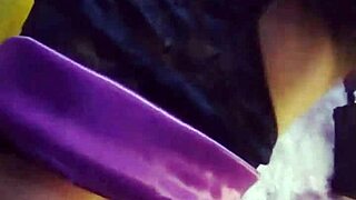 Petite Latina nerd in lingerie teases bodybuilder closeup