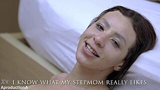 horny stepmom facesits worships ass with brazilian stepdaughter's squirting pussy