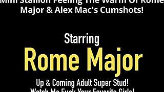 mini skinny stallion warms up on rome major's monster cock 🔥🍆😏