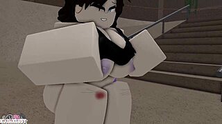 Emo Koraxlust Flashes Tits in Skatepark Before Wild Ride!