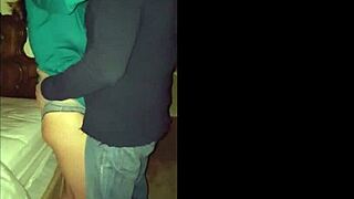 my horny wife gets naughty in friend's bedroom