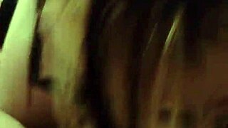 She deepthroats sloppy in glasses on knees again