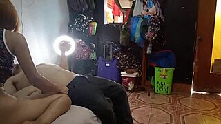 Horny peruvian teen shaves pussy begs pizzero to knead ass fill wet hole with cream