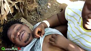 outdoor ebony bbw chubby hairy pussy licked fucked cumshot public