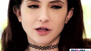 Her milk dripping pussy tempts your hungry tongue