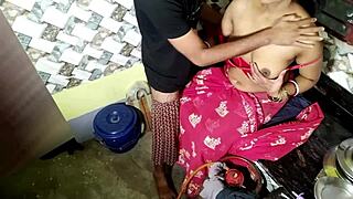 damn bhai sucking lund in kitchen then bent over tight pussy creampie roleplay