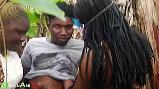 outdoor ebony bbw chubby hairy pussy licked fucked cumshot public