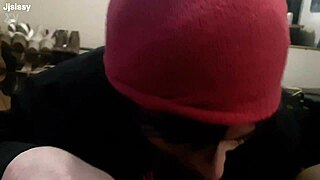 Tranny's Heart Races Sucking That Massive BBC Deep