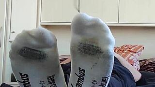 Meine Weißen Sneaker Socken Tease Chubby German Feet Solo