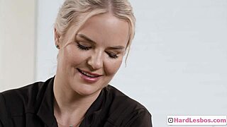 black beauty ana foxxx gets her wet nipples massaged by blonde vic