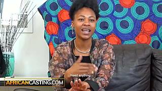 can a sexy bikini ebony handle that monster deepthroat gag?