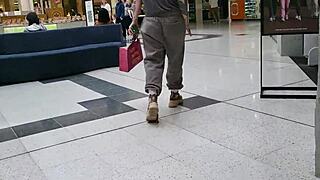 i'm that trashy pierced milf slut flashing pussy at mall then busy street...