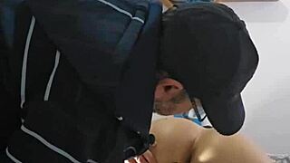 hubby watch me flash then call neighbor to shave my redhead pussy bare