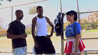 may lee handles two monster bbc's... can she?