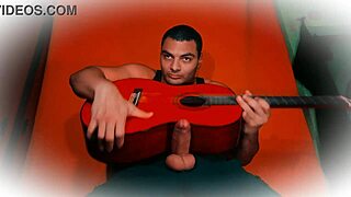 sexy bodybuilder strokes 18cm monster cock to cum