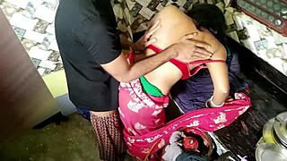 damn bhai sucking lund in kitchen then bent over tight pussy creampie roleplay