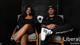 damn his wife sucks cock right in front of him...