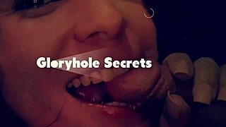 GloryholeSecrets Super Hot Babe Deepthroats Cock After Cock in Sloppy Gloryhole