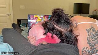 step bro spies then stuffs big cock in step sis wet pussy and tits pov creampie