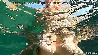 bbw redhead milf bares hairy bush big ass tits nude on public beach