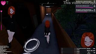 A MODEST GIRL gets CAUGHT exhibiting her HUGE TITS and ASS in hentai game