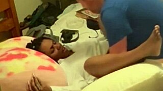 homemade ebony coworker bends over ass up after work doggystyle in bedroom 😏🍫