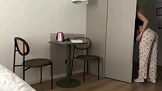 Stepsis tempts me endlessly in our shared hotel room